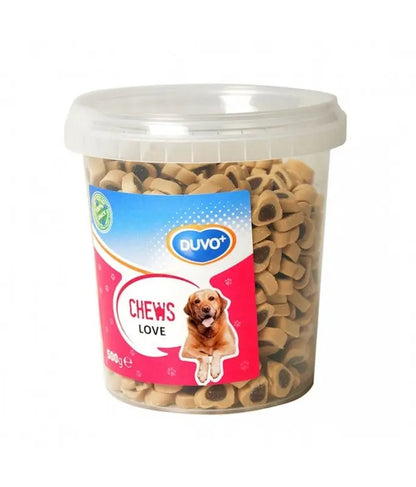 Duvo+ Soft Chews Love 500g | Heart-Shaped Soft Training Snacks for Dogs