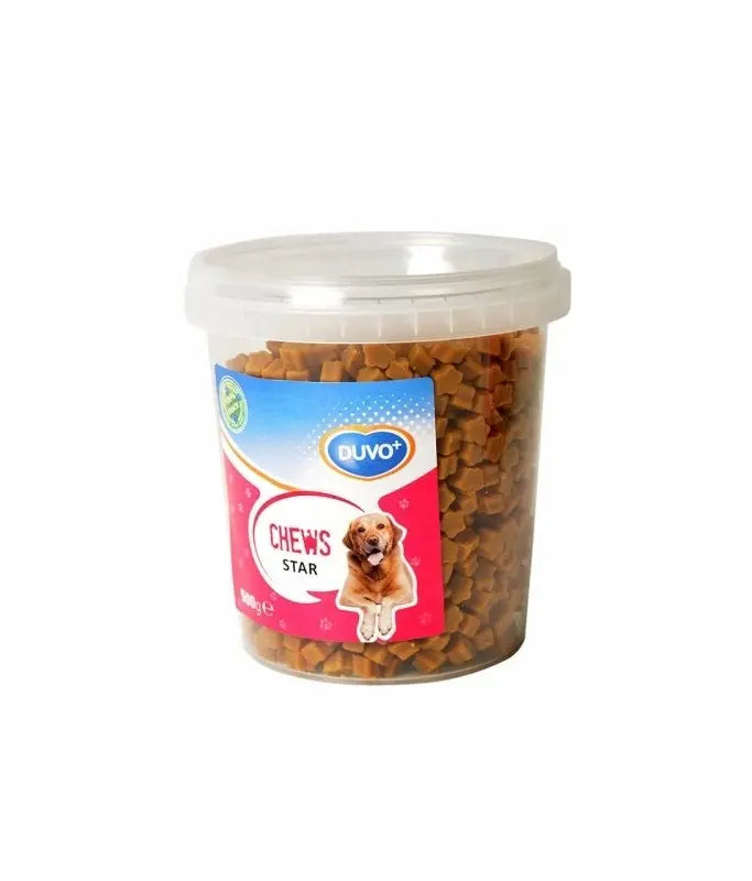 Duvo+ Soft Chews Star 500g | Star-Shaped Dog Treats with Poultry, Game, Lamb & Tripe