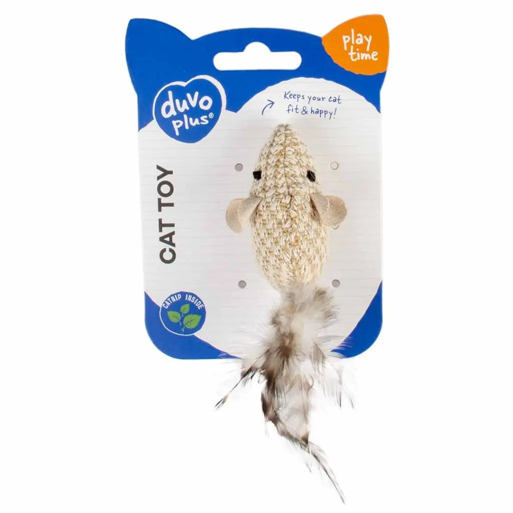 Duvo+ Assortment Teaser Nature Cat Toy | Interactive Feather Wand Assortment