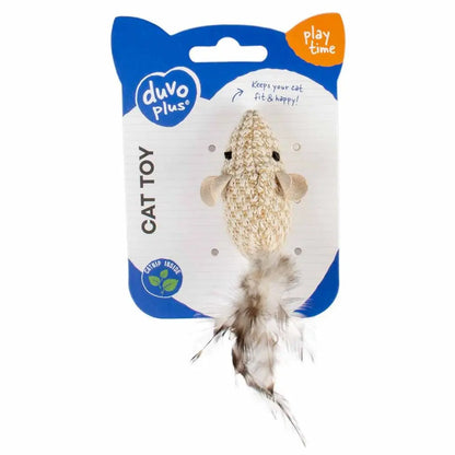 Duvo+ Assortment Teaser Nature Cat Toy | Interactive Feather Wand Assortment
