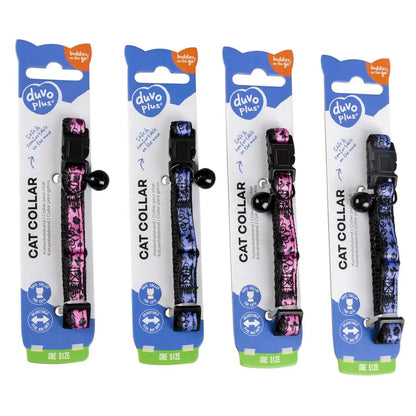 Duvo+ Cat Collar Nylon Lace-Mixed Colors | Delicate Lace Pattern with Breakaway Safety Buckle 20 - 30cm
