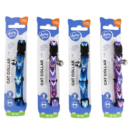 Duvo+ Cat Collar Nylon Boho-Mixed Colors | Bohemian Pattern with Safety Breakaway Buckle 20 - 30cm