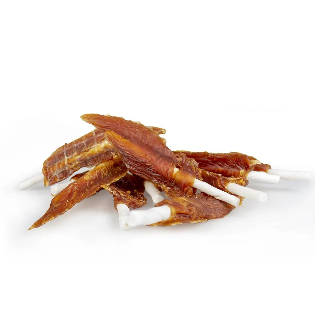 Duvo+ Dog Snack Chicken Lollipops 400g | Soft Chicken & Beef Hide Chews