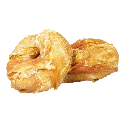 Duvo+ Meat! Chicken & Rawhide Bagels Small 6-8cm | Natural Dog Chews 2.5kg