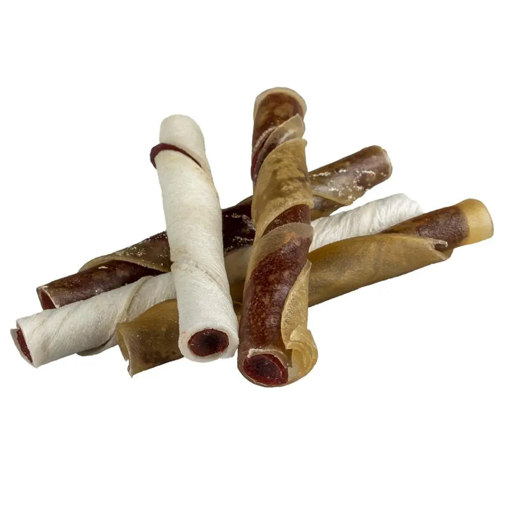Duvo+ Twist'N Rolls Beef | Natural Beef Chews Variety Pack (7 Pieces)