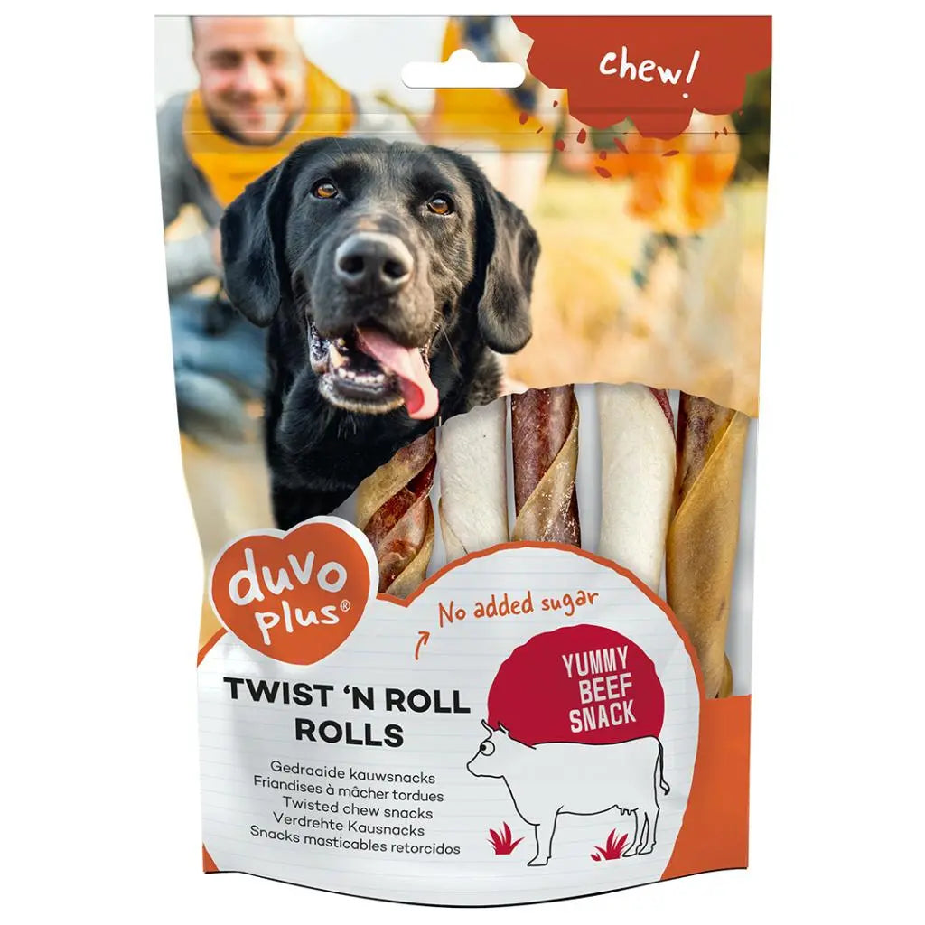 Duvo+ Twist'N Rolls Beef | Natural Beef Chews Variety Pack (7 Pieces)