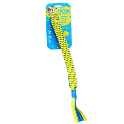 Duvo+ Supa' Nylon Tug Stick S 30x30cm | Durable Dog Tug Toy Blue/Yellow