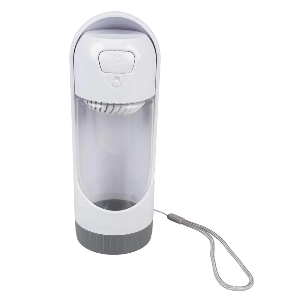 Duvo+ Drinking Bottle Compact White 300ml | Portable Pet Water Bottle