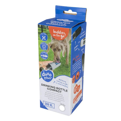 Duvo+ Drinking Bottle Compact White 300ml | Portable Pet Water Bottle