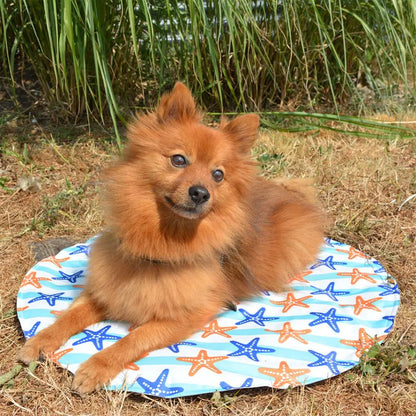 Duvo+ Cooling Mat Round 60x60cm | Self-Cooling Pet Mat Without Electricity