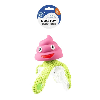 Duvo+ Plush & Latex Octopus Purple/Green | Interactive Cat Toy