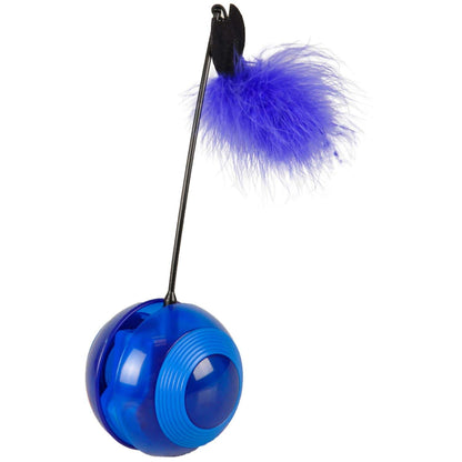 Flamingo Tumbler with LED Cat Toy | Light-Up Interactive Rolling Cat Toy