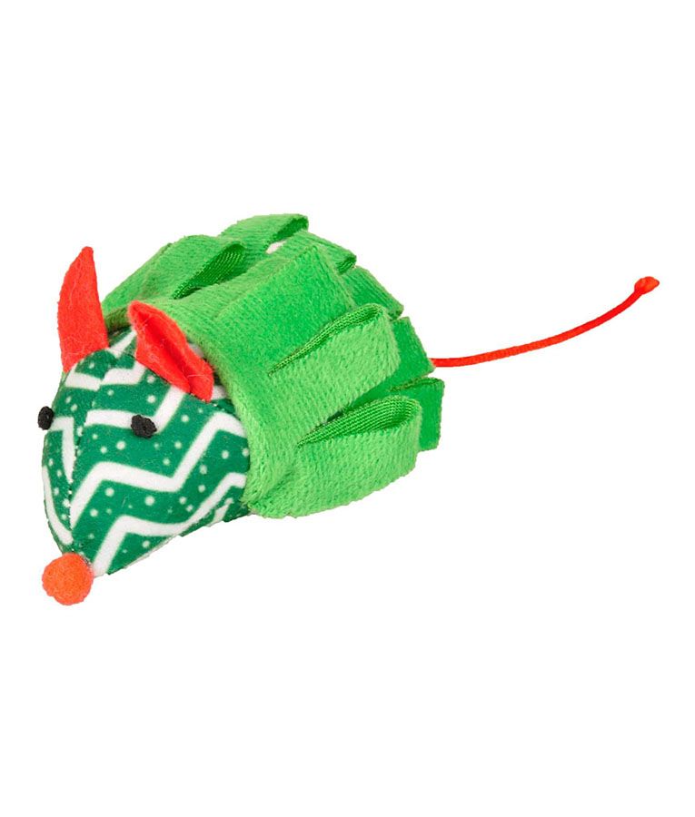 Flamingo Flip Mouse Plush Christmas Cat Toy | Festive Catnip Mouse for Holiday Play