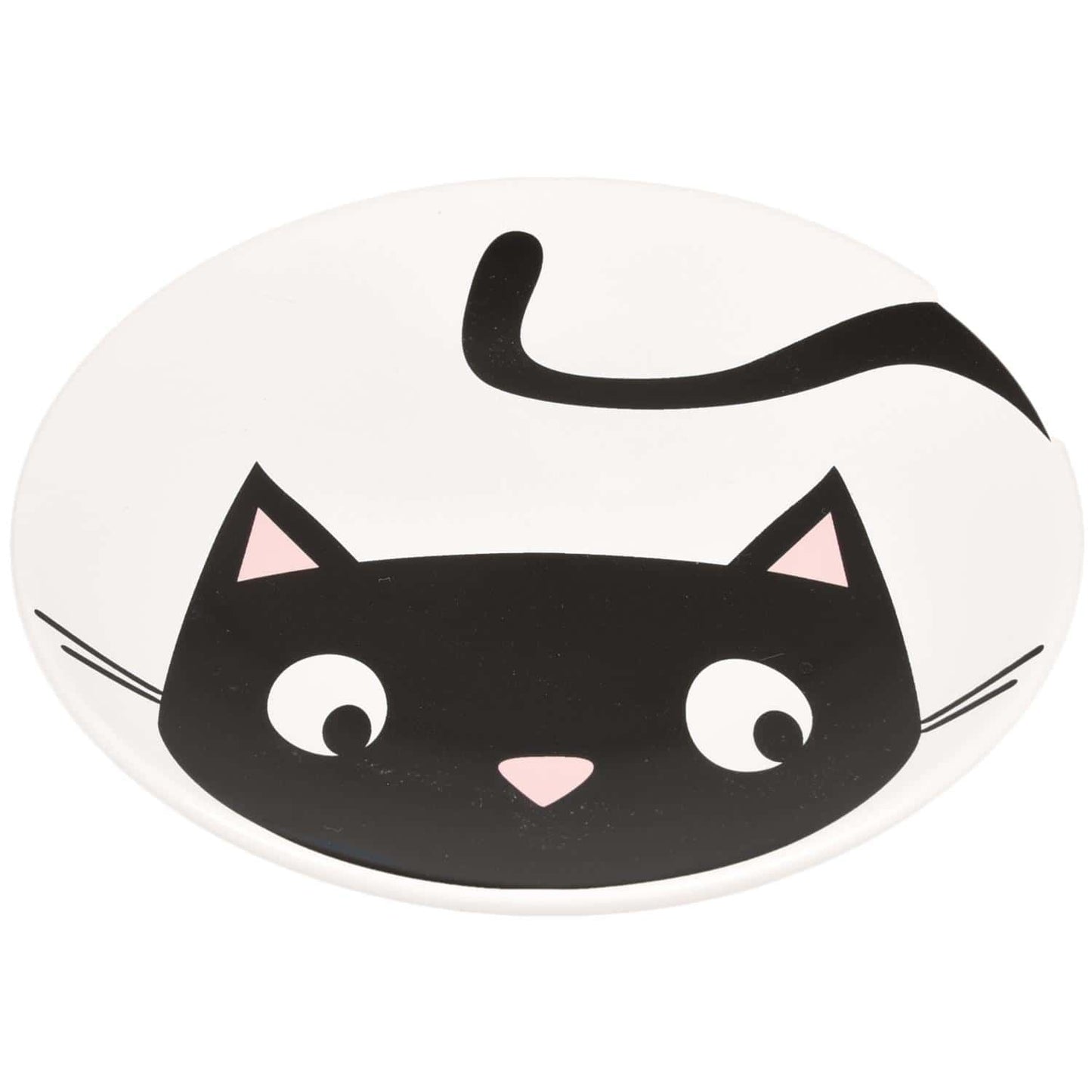 Flamingo Guus Ceramic Mosaic Cat Bowl | Handmade-Style Artistic Cat Feeding Bowl