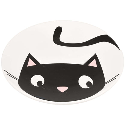 Flamingo Guus Ceramic Mosaic Cat Bowl | Handmade-Style Artistic Cat Feeding Bowl