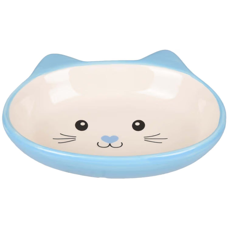 Flamingo Isa Ceramic Cat Bowl | Whisker-Friendly Cat Feeding Bowl