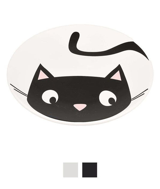 Flamingo Guus Ceramic Mosaic Cat Bowl | Handmade-Style Artistic Cat Feeding Bowl