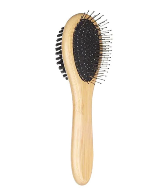 Flamingo Bristle & Pin Babu Cat Brush Small | Eco-Friendly Bamboo Cat Grooming Brush