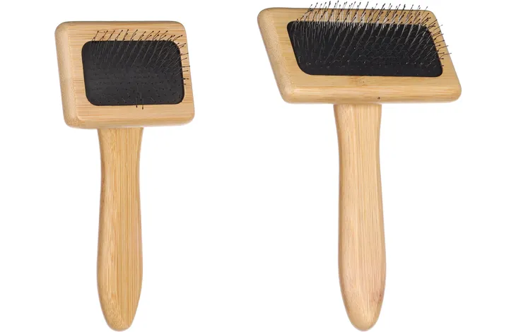 Flamingo Slicker Brush Babu Smooth & Shiny Cat Brush | Eco-Friendly Detangling Brush for Cats