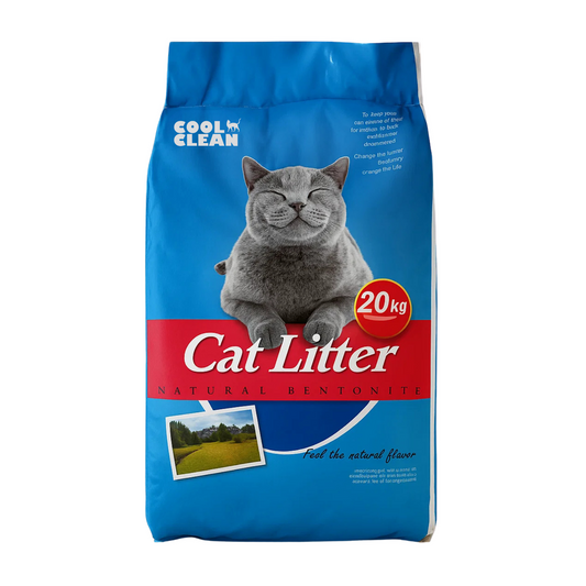 Cool Clean Clumping Cat Litter Mixed Flavour | Natural Bentonite | 99% Dust Free | Fast Clumping | Odor Control | 20kg