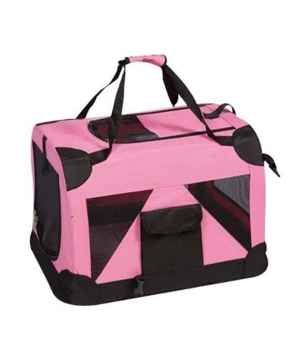Flamingo Alix Fun Foldable Carrying Bag | Pet Travel Carrier with Cushion (10kg Capacity)