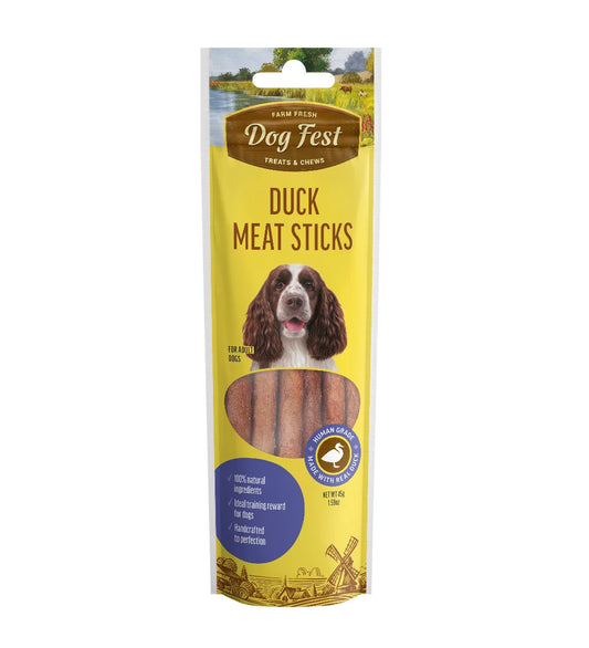 Dog Fest Duck Meat Sticks For Adult Dogs 45g | Natural Duck Jerky Treats