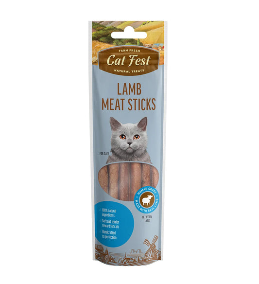 Cat Fest Meat Sticks Lamb For Cat 45g | Natural Lamb Cat Treats