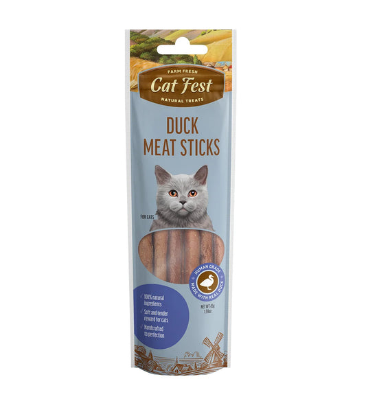 Cat Fest Meat Sticks Duck For Cat 45g | Slow-Baked Natural Duck Treats for Cats