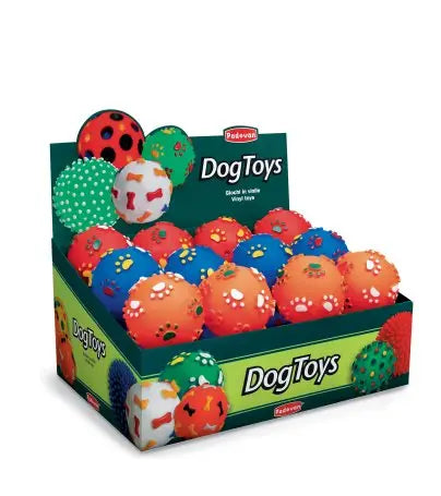 Padovan Dog Ball With Paws 12cm | Durable Fetch Toy for Dogs