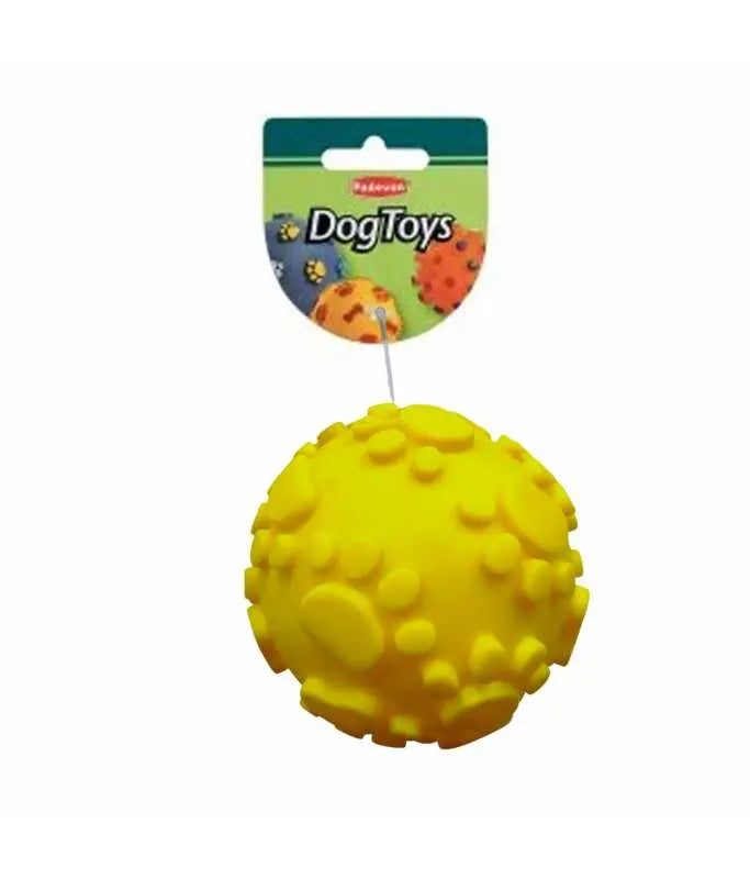 Padovan Dog Ball With Paws 12cm | Durable Fetch Toy for Dogs