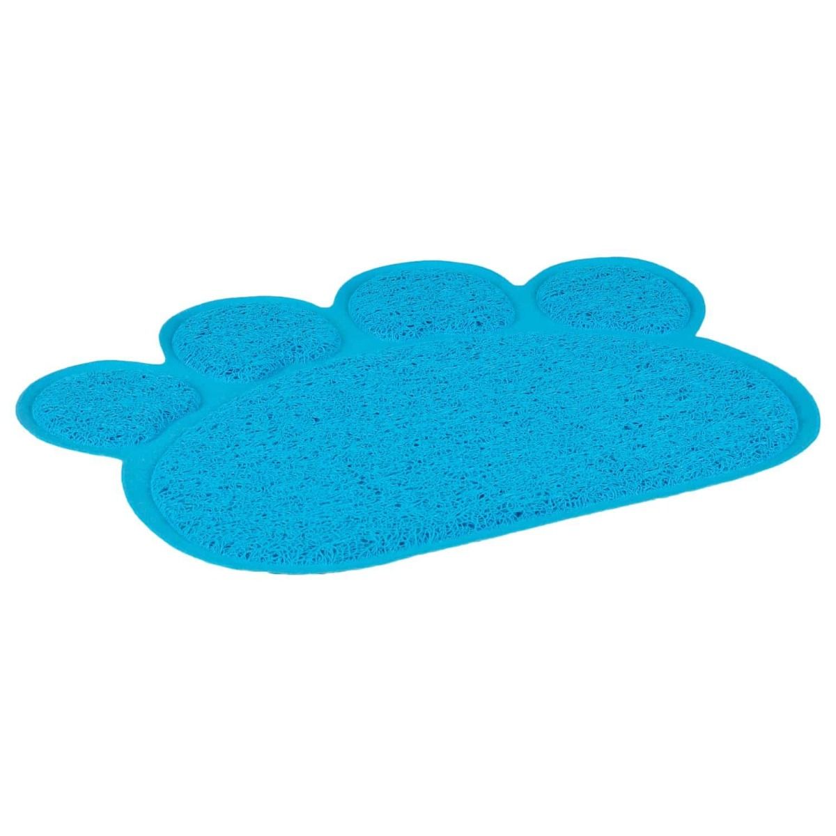 Flamingo Pitou Matti Paw Cat Litter Tray Mat | Grey/Green/Blue Paw Print Litter Mat