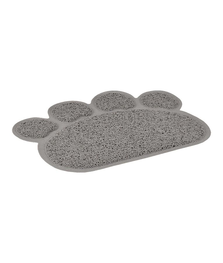 Flamingo Pitou Matti Paw Cat Litter Tray Mat | Grey/Green/Blue Paw Print Litter Mat