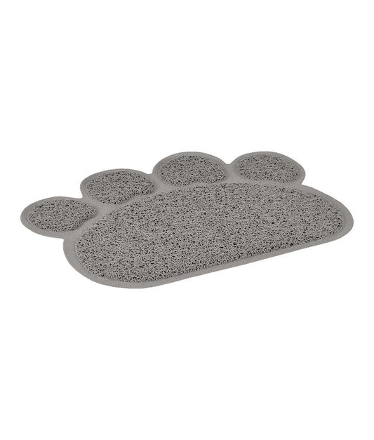 Flamingo Pitou Matti Paw Cat Litter Tray Mat | Grey/Green/Blue Paw Print Litter Mat