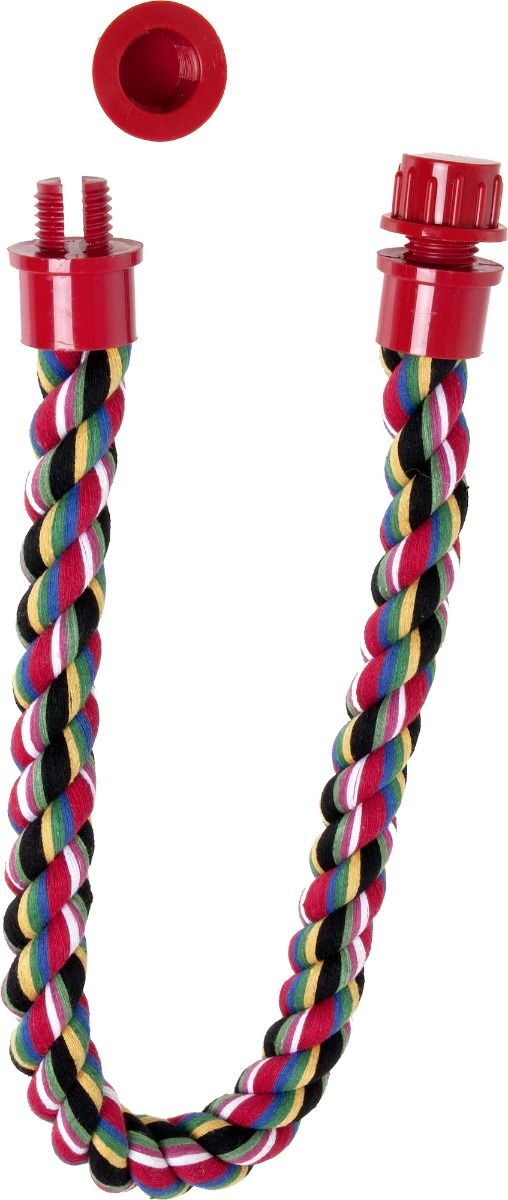 Flamingo Twister Perch Cotton Bird Bar | Flexible & Bendable Bird Perch for Cage