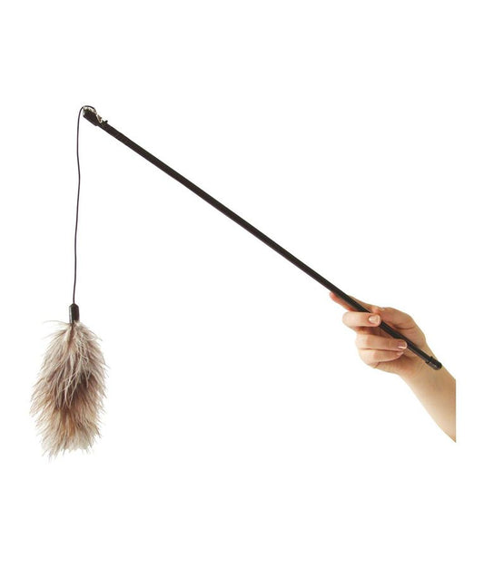 Flamingo Feather Boa Wand Cat Toy | Interactive Cat Dangler with Boa Feathers