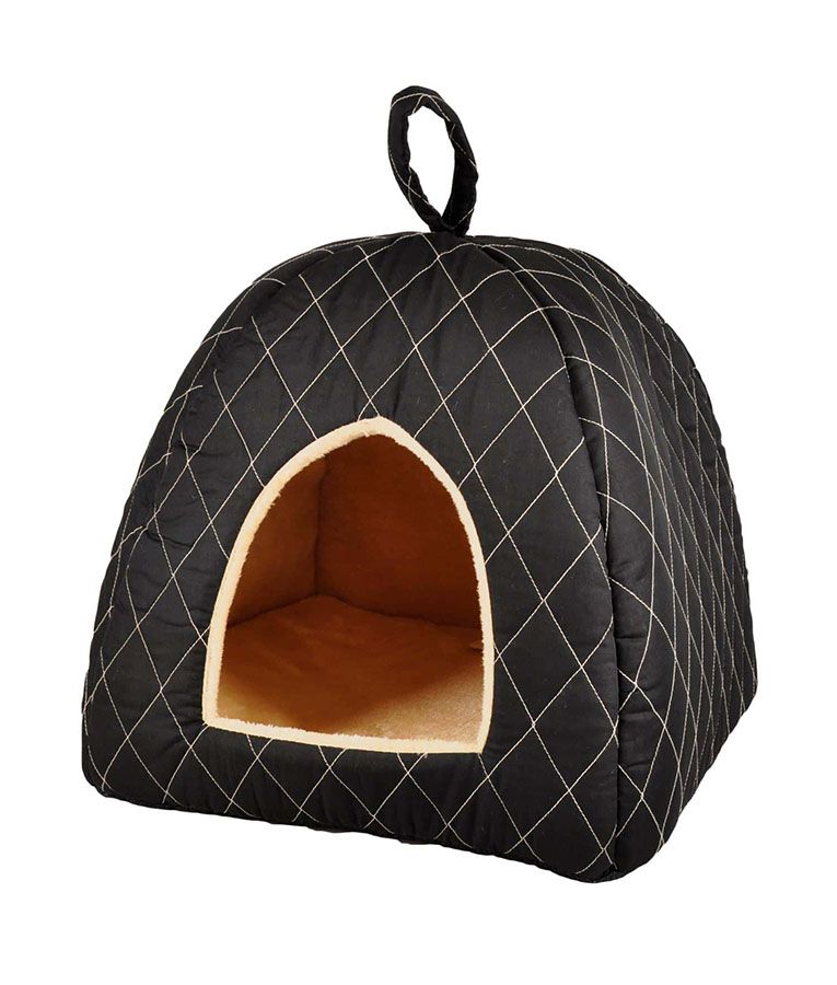 Flamingo Super Deluxe Cat Igloo | Cozy Cat Cave Bed with Removable Cushion