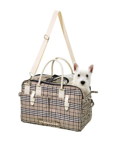 Flamingo English Style Carrying Bag | Pet Carrier with Corduroy Finish