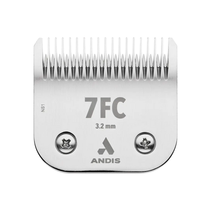 Andis UltraEdge® Detachable Blade Size 7FC (3.2mm) | Professional Carbon Steel Clipper Blade for Dog & Cat Grooming