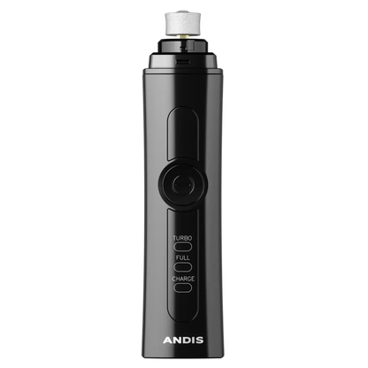 Andis Cordless Pet Nail Grinder | Whisper-Quiet Rechargeable Dog & Cat Nail Trimmer | 2-Speed Professional Nail Grooming Tool