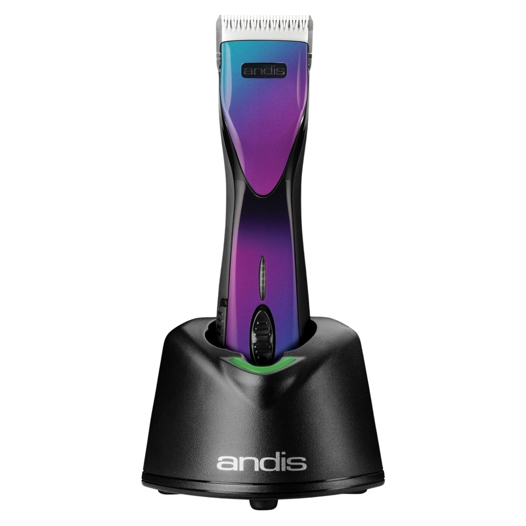 Andis Pulse ZR II Purple Galaxy Limited Edition Clipper | 5-Speed Cordless Detachable Blade Pet Grooming Clipper