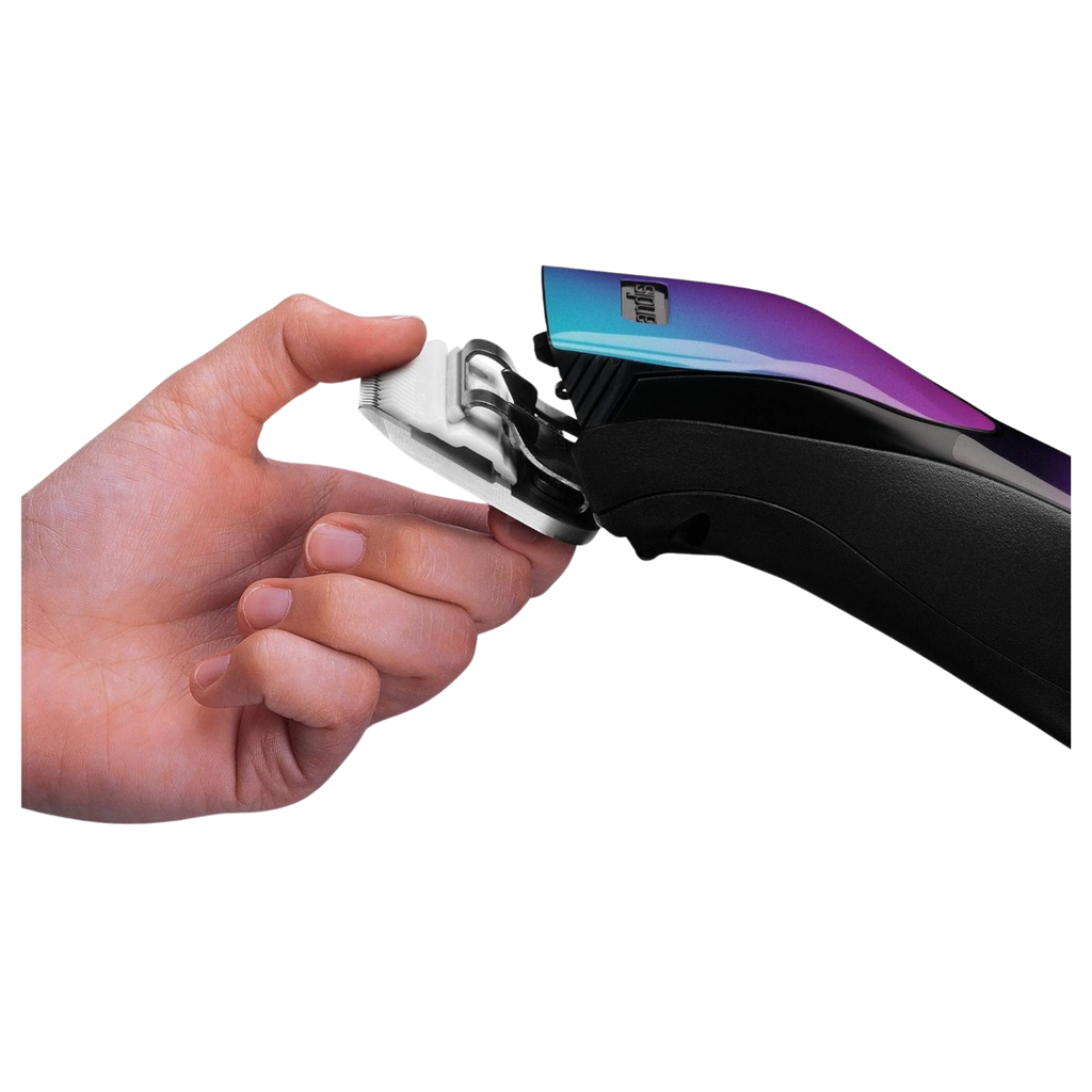 Andis Pulse ZR II Purple Galaxy Limited Edition Clipper | 5-Speed Cordless Detachable Blade Pet Grooming Clipper