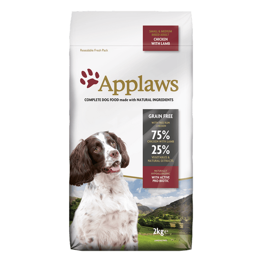 Applaws Complete Dog Food for Small & Medium Breeds | Chicken with Lamb Recipe | Grain-Free, High Meat (75%) | 15kg