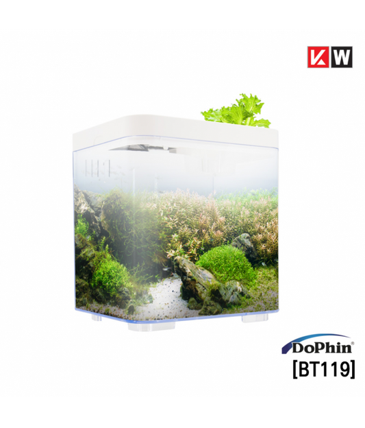 KW Zone DoPhin 7L Mini Betta Tank Kit | Compact Aquarium Starter Kit for Betta Fish | Small Fish Tank Without Temperature Display