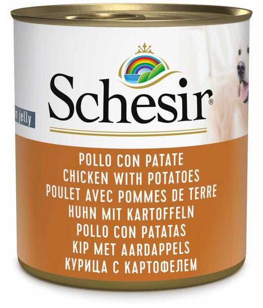 Schesir Dog Wet Food Chicken with Potatoes | Adult Dog | In Jelly | Complementary | 285g