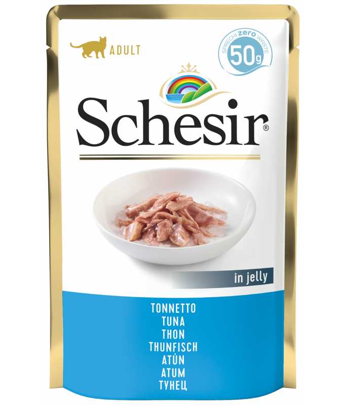 Schesir Cat Pouch Tuna | Adult Cat | In Jelly | Zero Range | Complementary | 12x85g