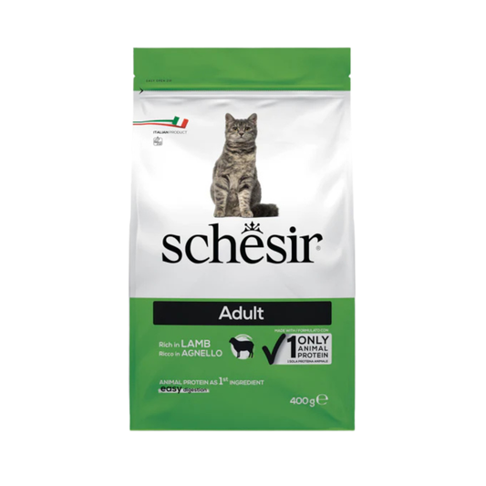 Schesir Cat Dry Food Lamb | Adult Cat | Maintenance Formula | Complete & Balanced Nutrition | 400g