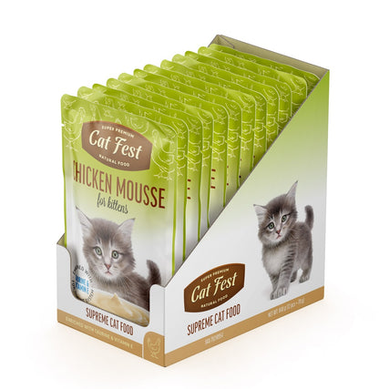 Cat Fest Chicken Mousse For Kittens 70g [MOQ:12pcs]