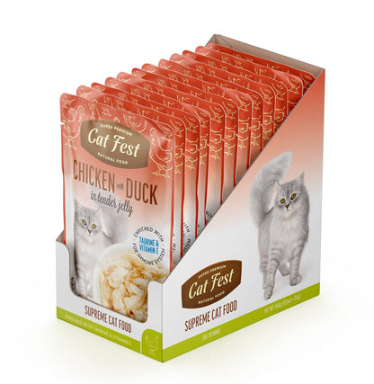 Cat Fest Chicken With Duck In Tender Jelly For Cats 70g [MOQ:12pcs]