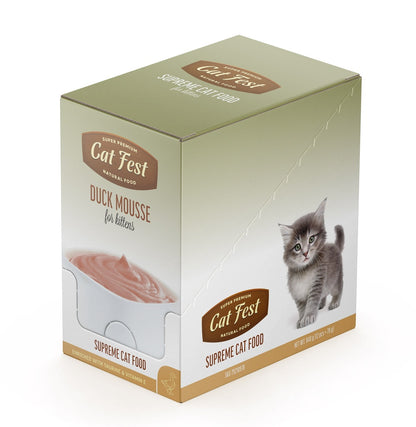 Cat Fest Duck Mousse For Kittens | Smooth Pâté for Growing Kittens (70g/12x70g)