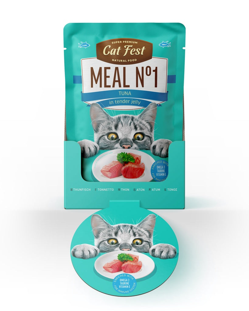 Cat Fest Meal No 1 Cat Food in Jelly - Tuna | Premium Wet Cat Food (50g/12x50g)